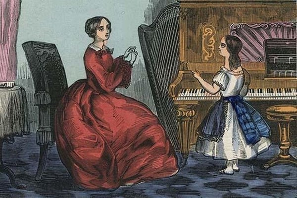 One more Time at the Piano by Charles Butler - Art Print