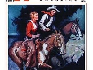 Western Story Magazine: On the Range - Art Print