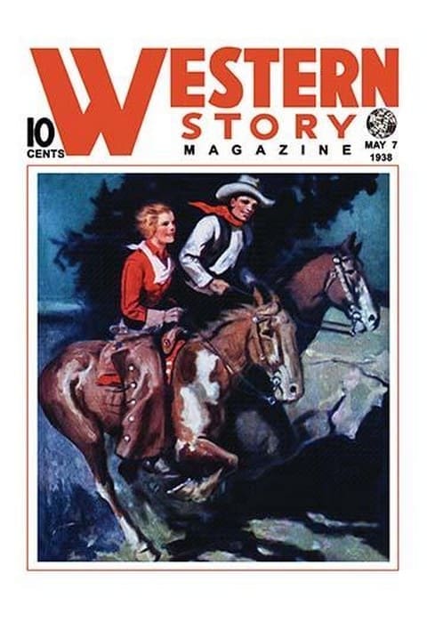Western Story Magazine: On the Range - Art Print