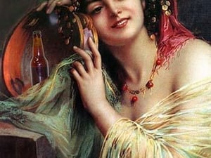 I Never Drank a Beer with that Woman by Wilbur Pierce - Art Print