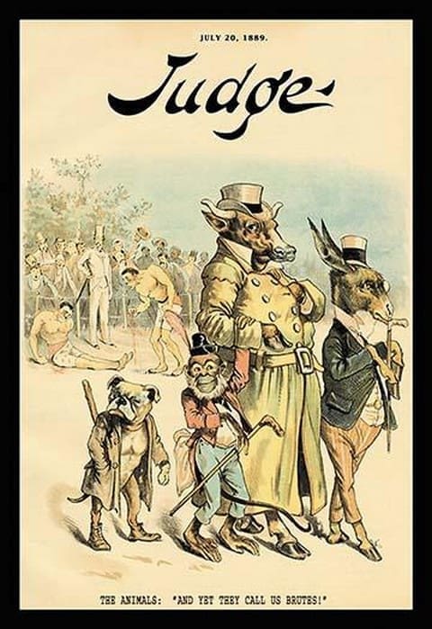 Judge Magazine: And Yet They Call Us Brutes - Art Print
