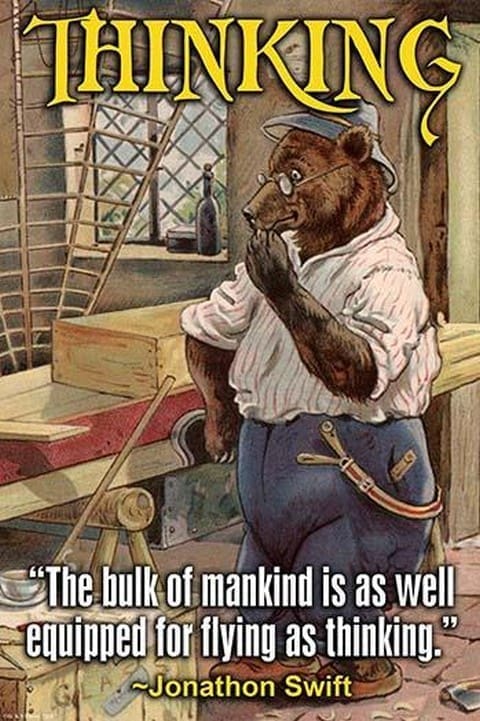 Thinking by Wilbur Pierce #2 - Art Print