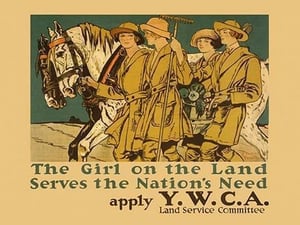 The Girl on Land Serves the Nations Need by Edward Penfield - Art Print