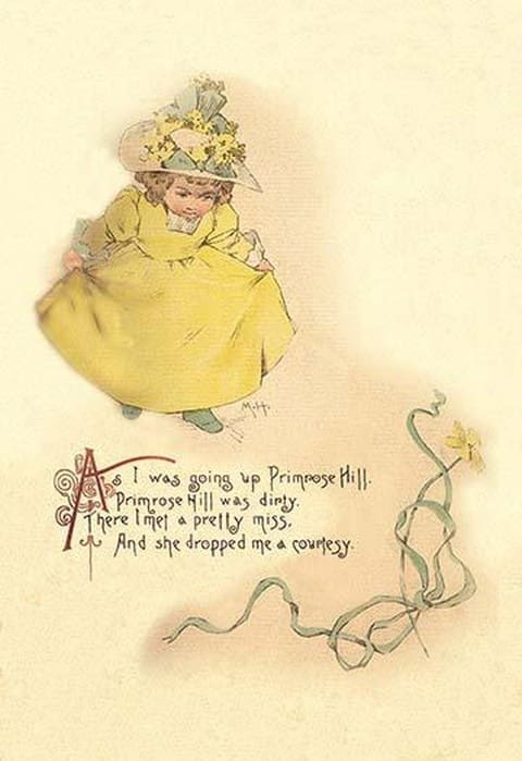 As I Was Going Up Primrose Hill by Maud Humphrey - Art Print