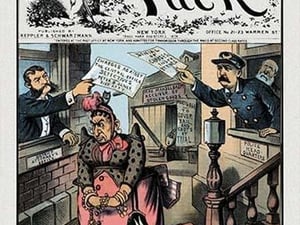Puck Magazine: An Old Saying Twisted by Frederick Burr Opper - Art Print