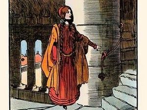 The Princess Wanders Through the Palace by John Hassall - Art Print