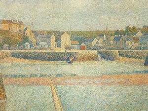 The Port and the Quay at Bessin by Georges Seurat #4 - Art Print