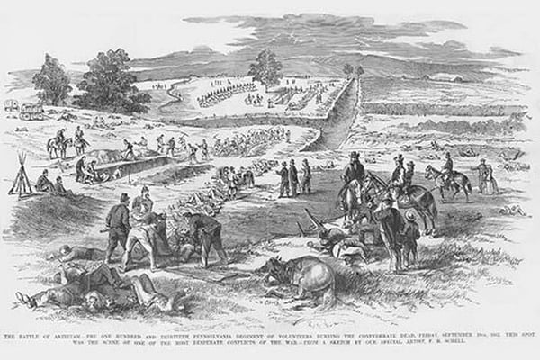 Battle of Antietam by Frank Leslie - Art Print