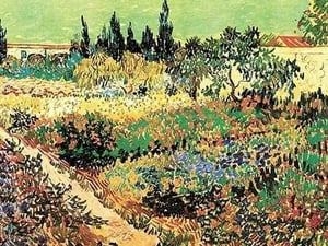 Flowering Garden by Vincent van Gogh - Art Print