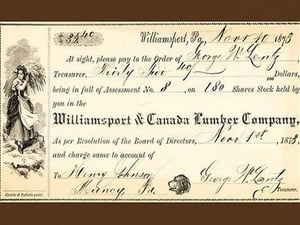 Williamsport & Canada Lumber Company - Art Print