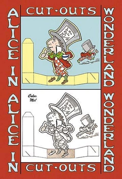 Alice in Wonderland: The Mad Hatter - Color Me! by John Tenniel - Art Print