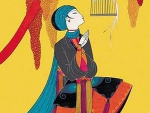 Bird and Kneeling Girl - Art Print