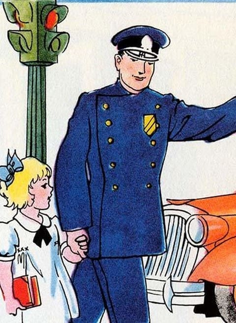 Crossing Guard by Julia Letheld Hahn - Art Print