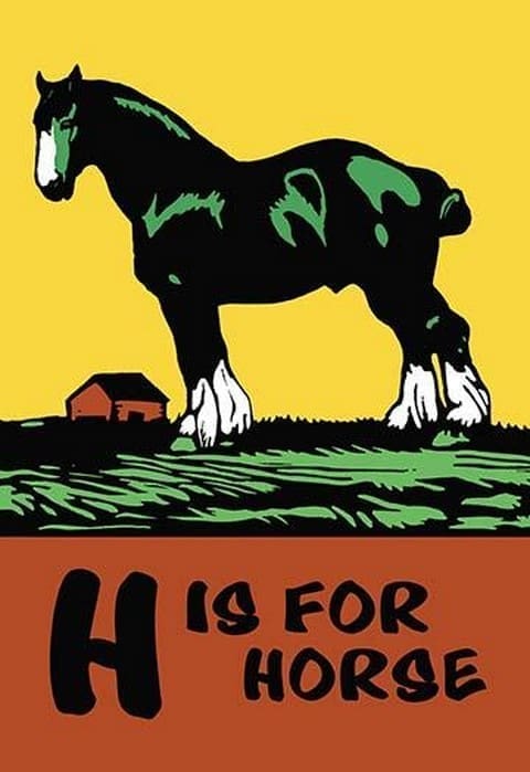 H is for Horse by Charles Buckles Falls - Art Print