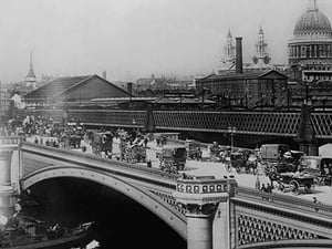 London's Black Friar's Bridge - Art Print