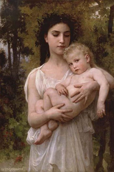 Little Brother by William Bouguereau - Art Print