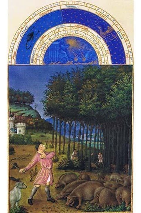 Le Tres Riches Heures du Duc de Berry - November by Paul