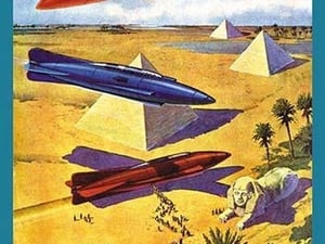 Spaceships in Ancient Egypt - Art Print