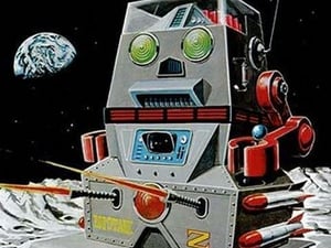 Robotank-Z Space Robot - Art Print