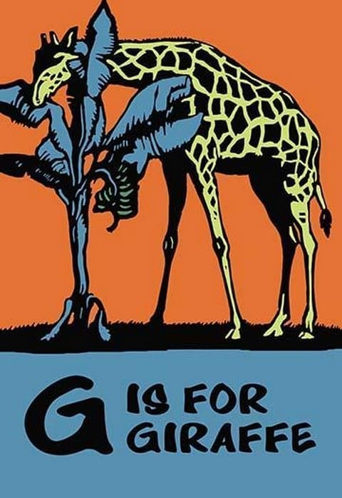 G is for Giraffe by Charles Buckles Falls - Art Print