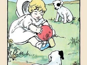 Baby Plays all the Time by Julia Dyar Hardy - Art Print