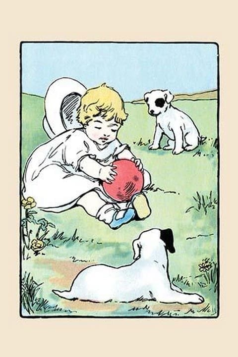 Baby Plays all the Time by Julia Dyar Hardy - Art Print