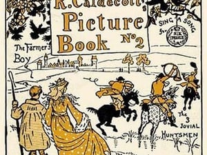 Book Cover Caldecott Picture Book No. 2 by Randolph Caldecott - Art Print