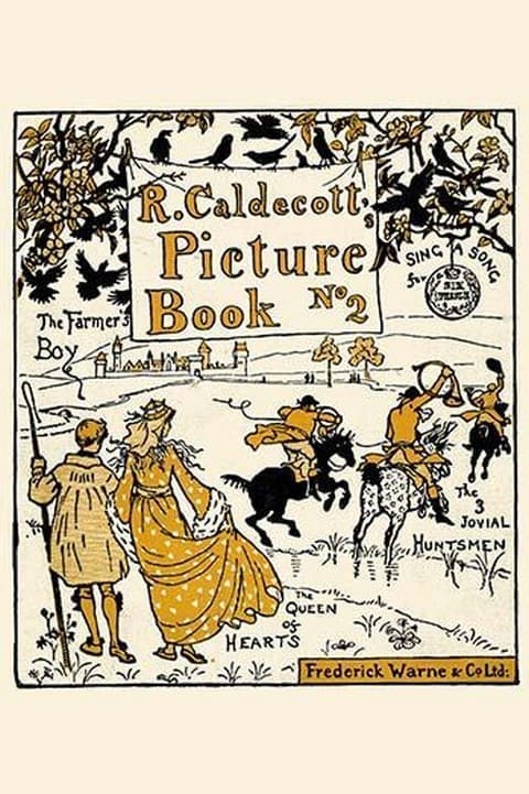 Book Cover Caldecott Picture Book No. 2 by Randolph Caldecott - Art Print