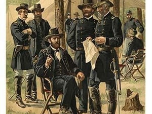 Grant & His Generals - 1861 - 1866 - Unconditional Surrender Grant By Henry Alexander Ogden - Art Print