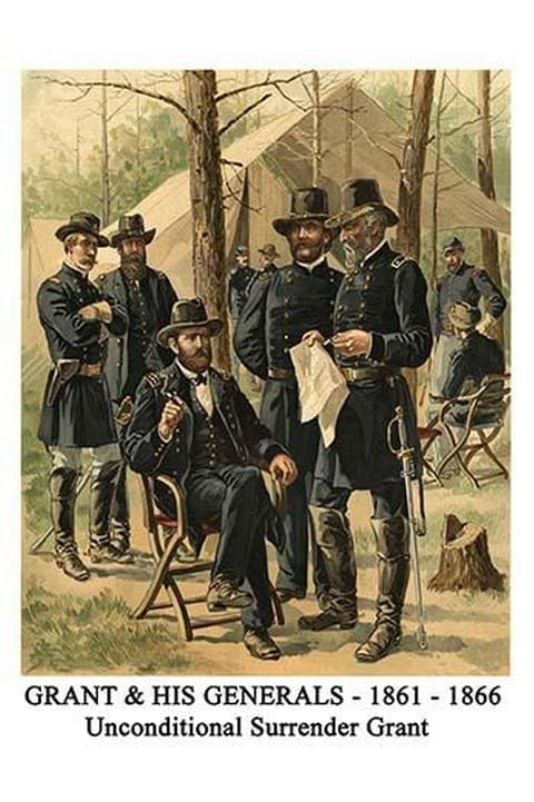 Grant & His Generals - 1861 - 1866 - Unconditional Surrender Grant By Henry Alexander Ogden - Art Print