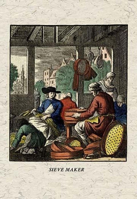 Sieve Maker by J. A. C. Lohr - Art Print