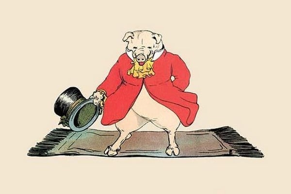 The Rich Pig by Frances Beem - Art Print