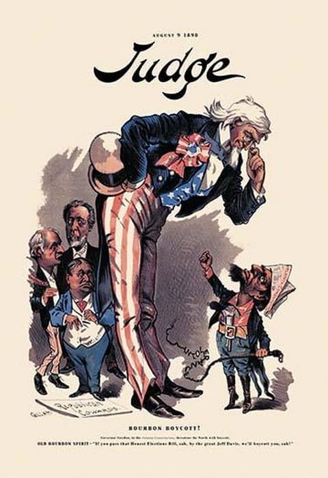 Judge: Bourbon Boycott! - Art Print