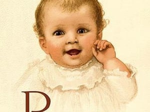 Baby Face R by Ida Waugh - Art Print