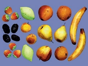 Painted Fruit - Art Print