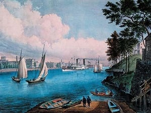 Blackwell Island by Nathaniel Currier - Art Print