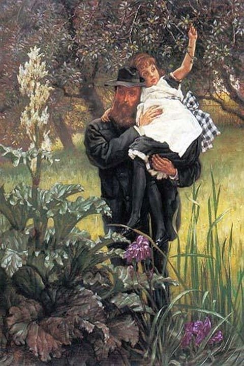 The Widower by James Tissot - Art Print