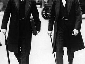 Lloyd George with Churchill