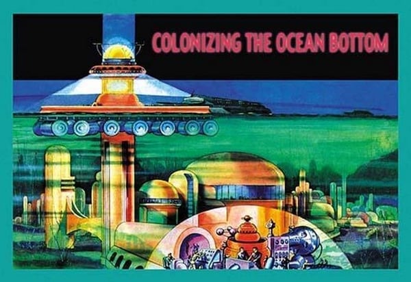 Colonizing the Ocean Bottom by Julian Krupa - Art Print
