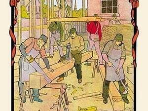 The Carpenter by H.O. Kennedy - Art Print