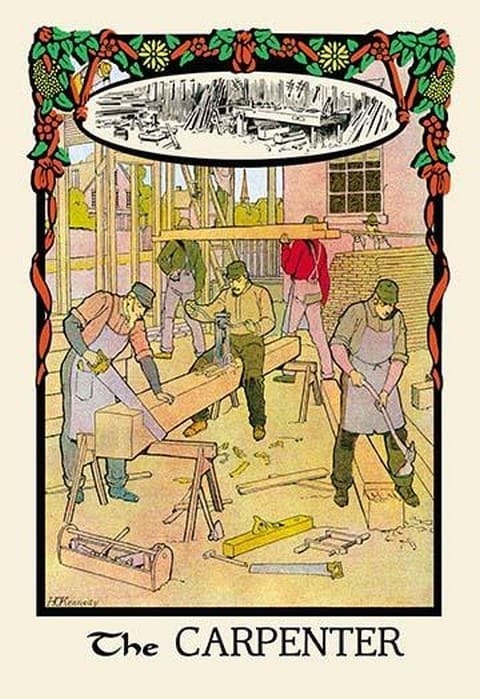 The Carpenter by H.O. Kennedy - Art Print