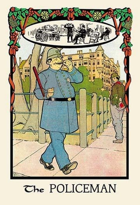 The Policeman by H.O. Kennedy - Art Print