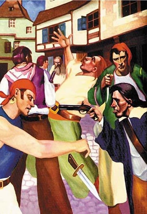Pirates Ashore by George Taylor - Art Print