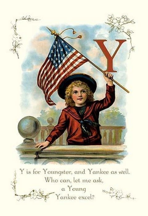 Y is for Youngster and Yankee - Art Print