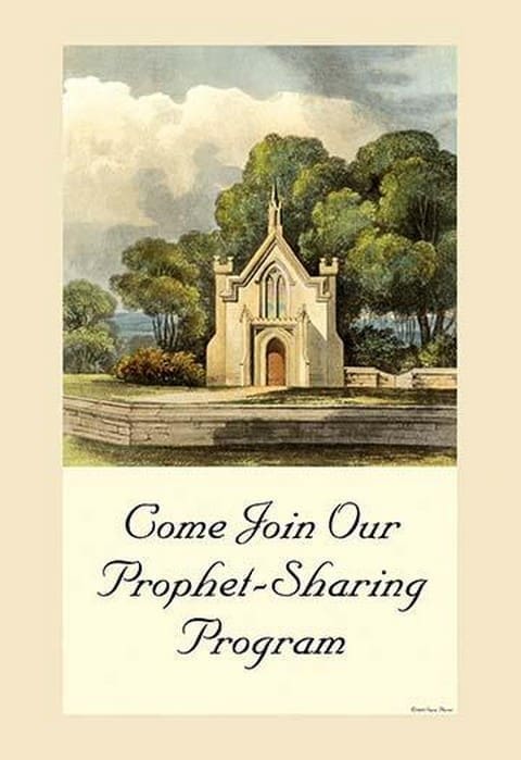 Come Join Our Prophet Sharing Program by Sara Pierce - Art Print