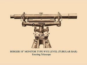Berger 18' Monitor Type Wye Level (Tubular Bar) - Art Print