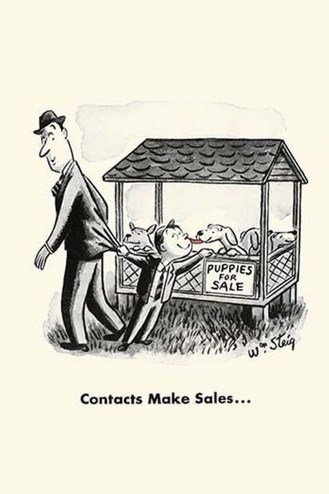 Contacts Make Sales by W. steig - Art Print