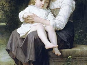 Big Sis by William Bouguereau - Art Print