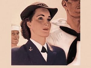 On the Same Team: Enlist in the Waves - Art Print