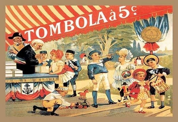 Tombola by Theophile Alexandre Steinlen - Art Print